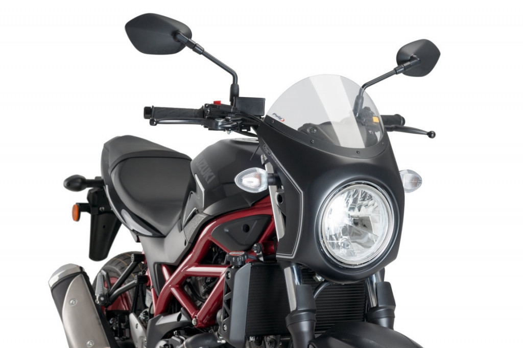 Plexi na motorku PUIG SEMI-FAIRING 3169H matná čierna dymové