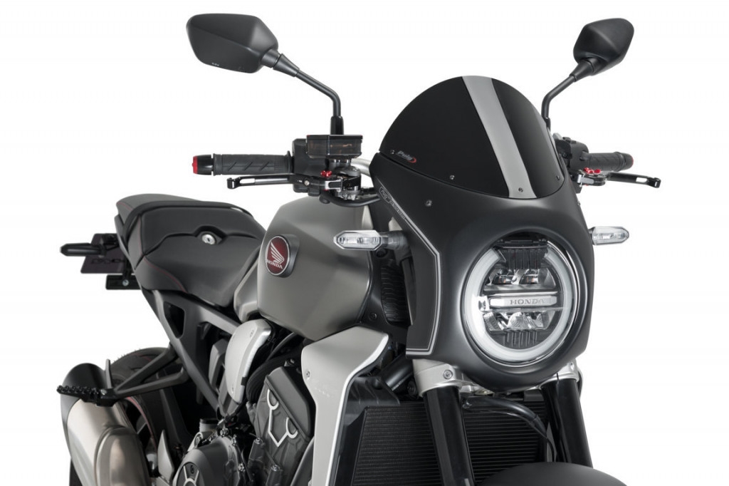Plexi na motorku PUIG SEMI-FAIRING 3169N matná čierna čierna