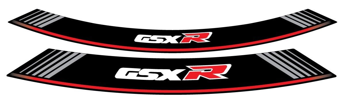Linka na ráfik PUIG GSXR 5525P strieborná linky na ráfik - sada 8ks