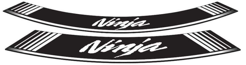 Linka na ráfik PUIG NINJA 5528B biela linky na ráfik - sada 8ks