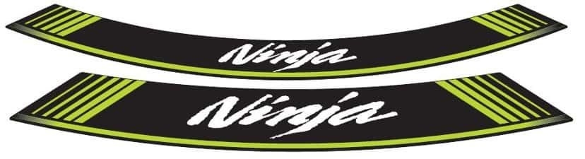 Linka na ráfik PUIG NINJA 5528V zelená linky na ráfik - sada 8ks
