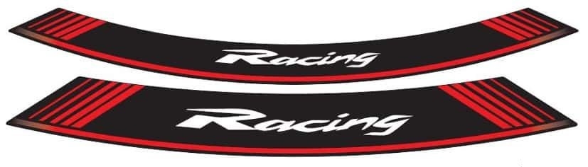 Linka na ráfik PUIG RACING 5531R červené linky na ráfik - sada 8ks