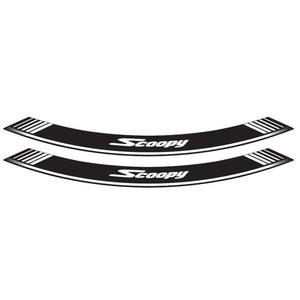 Linka na ráfik PUIG SCOOPY 5559B biela linky na ráfik - sada 8ks