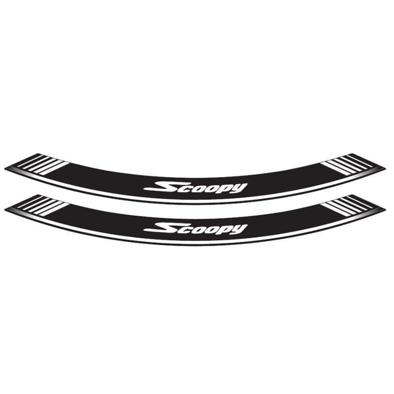 Linka na ráfik PUIG SCOOPY biela linky na ráfik - sada 8ks