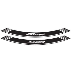 Linka na ráfik PUIG SCOOPY 5559P strieborná linky na ráfik - sada 8ks