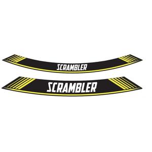 Linka na ráfik PUIG SCRAMBLER 9134G žltá linky na ráfik - sada 8ks