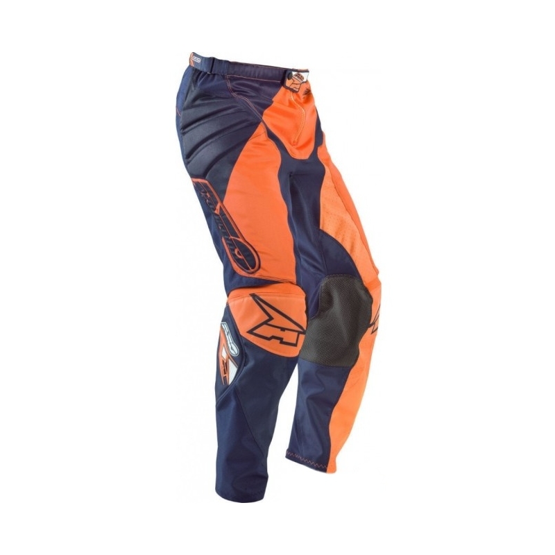 Motokrosové nohavice AXO Motion 4 modro-fluorescenčno-oranžové výpredaj