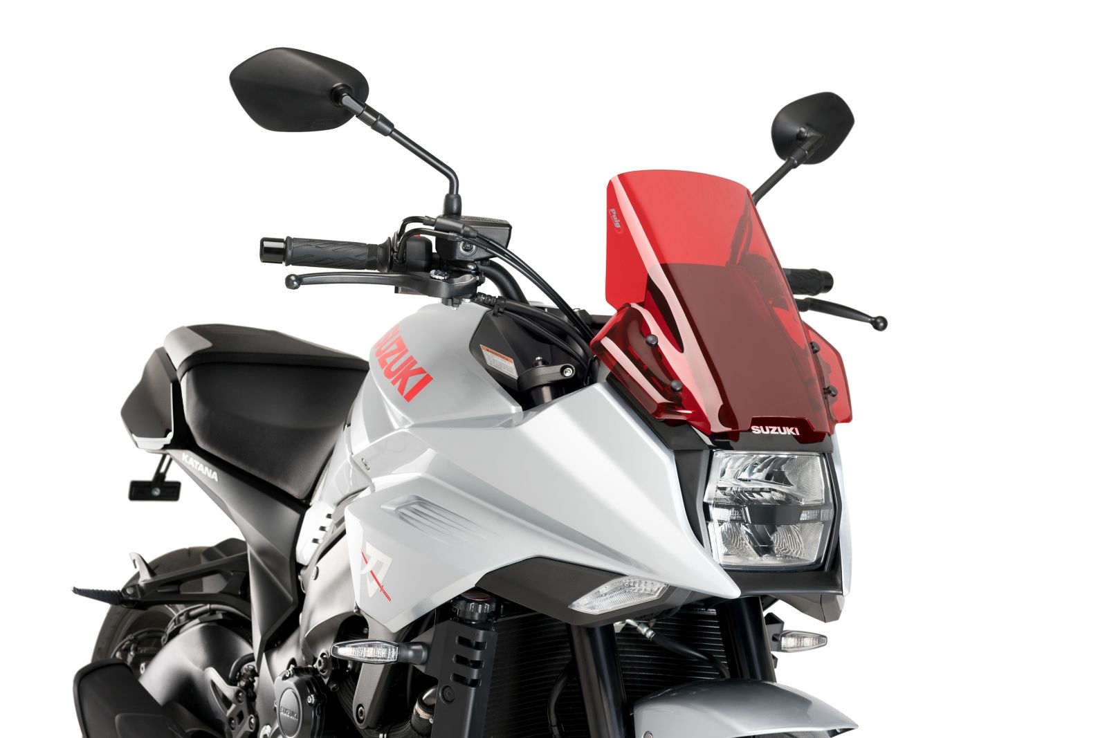 Plexi štít PUIG TOURING 3637R červené