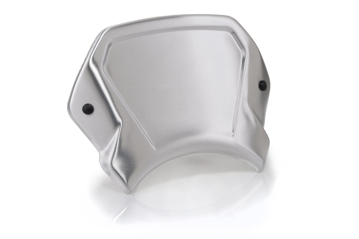 Plexi na motorku PUIG FRONTAL PLATE 20400P strieborná