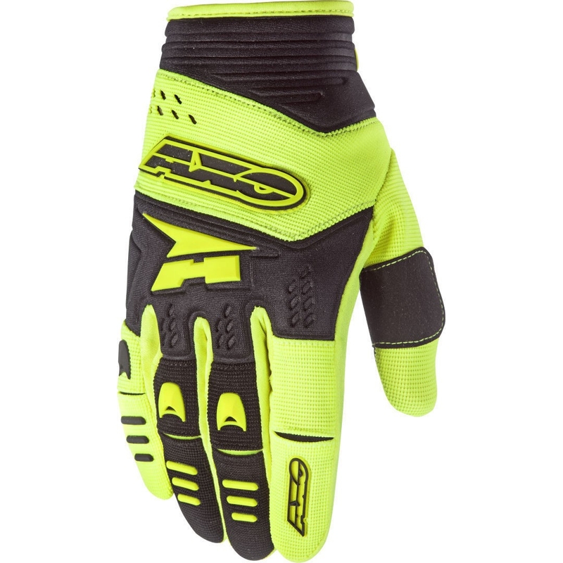Motocrossové rukavice AXO Padlock fluo žlto-čierne výpredaj