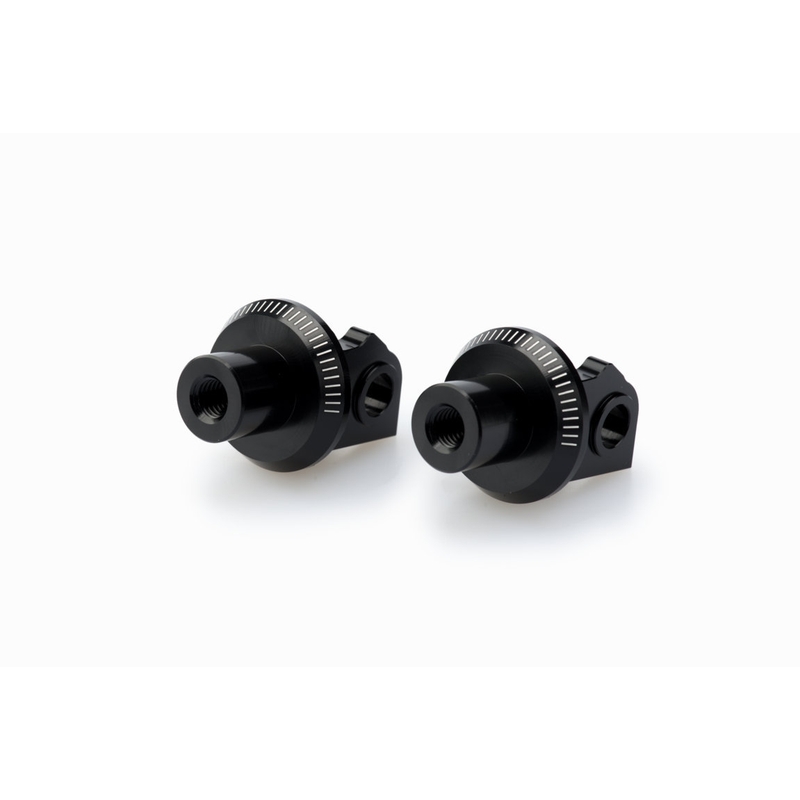 Adaptéry nožných koliesok PUIG čierna pre KTM Super Duke 1290 / R 2020-2024, KTM Super Duke 1390 R / R EVO 2024-2026