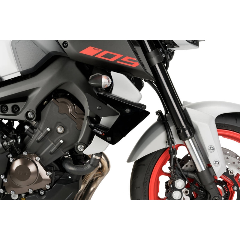Bočné spojlery PUIG DOWNFORCE čierna pre YAMAHA MT-09 850 / 890 2017-2020