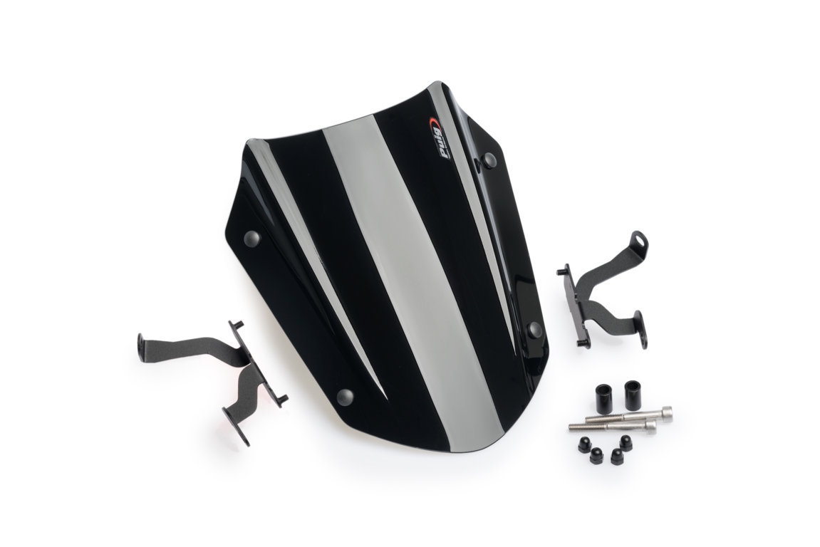 Plexi na motorku PUIG NEW. GEN SPORT 3773N čierna Nastaviteľné
