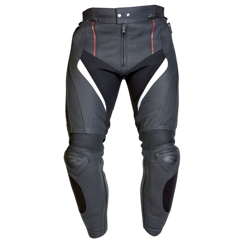 Kožené nohavice na motorku Ozone Grip čierne