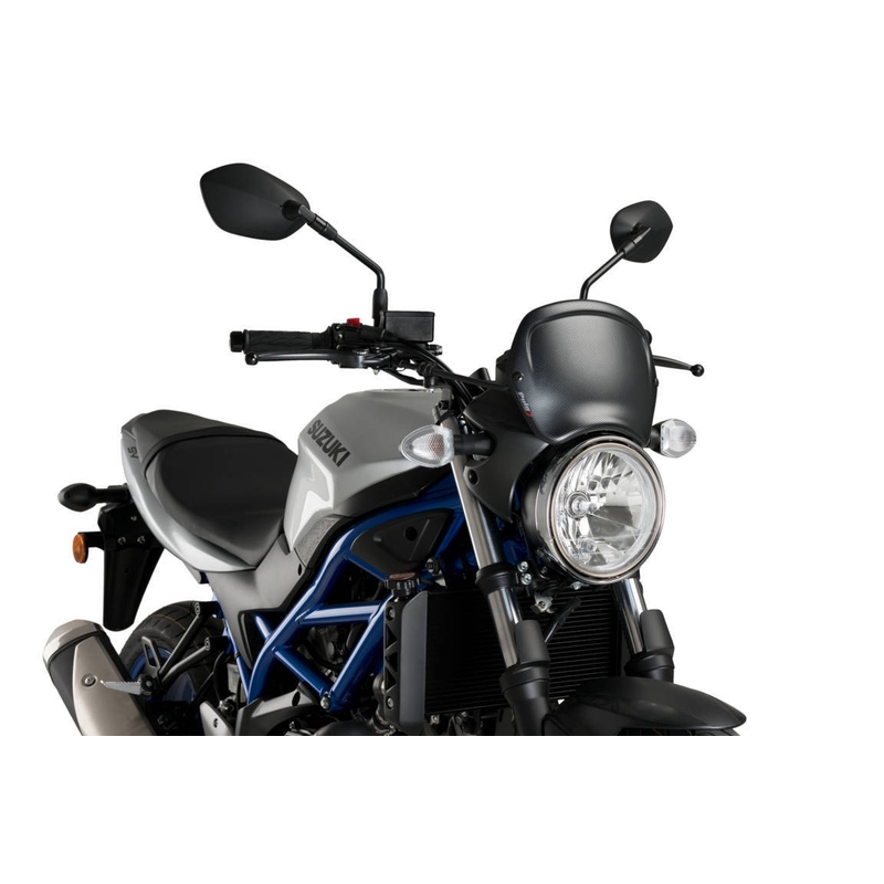 Plexi na motorku PUIG FRONTAL PLATE karbónový vzhľad