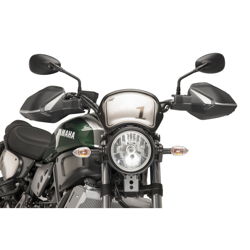 Plexi na motorku PUIG FRONTAL PLATE karbónový vzhľad