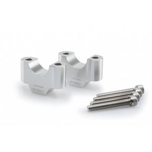 Zvýšenie riadidiel PUIG 20309P strieborná výška 30 mm, d 32 mm