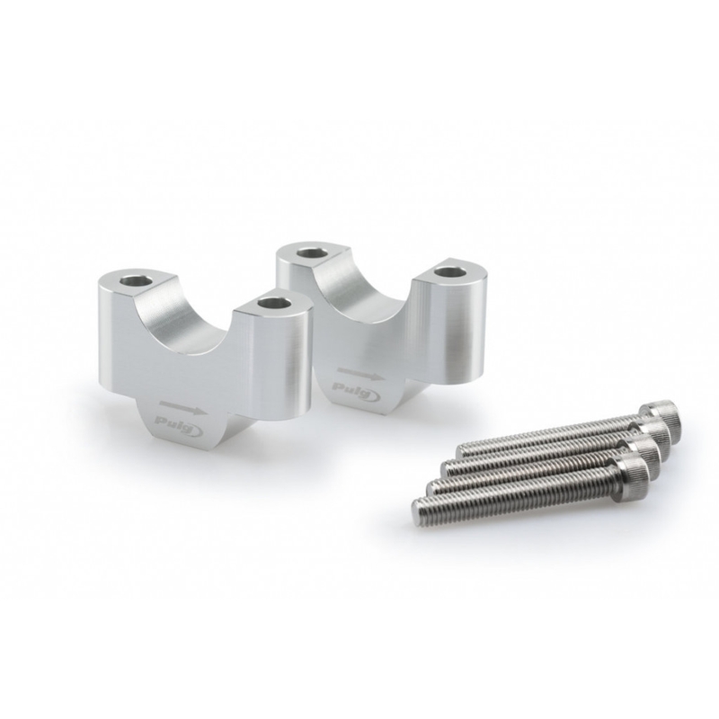 Zvýšenie riadidiel PUIG strieborná výška 30 mm, d 32 mm