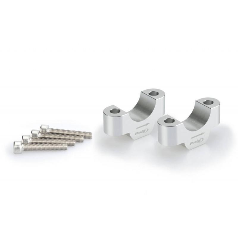 Zvýšenie riadidiel PUIG strieborná výška 20 mm, d 32 mm