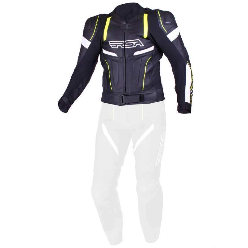 Pánska bunda RSA Speedway čierno-bielo-fluorescenčno-žltá výpredaj