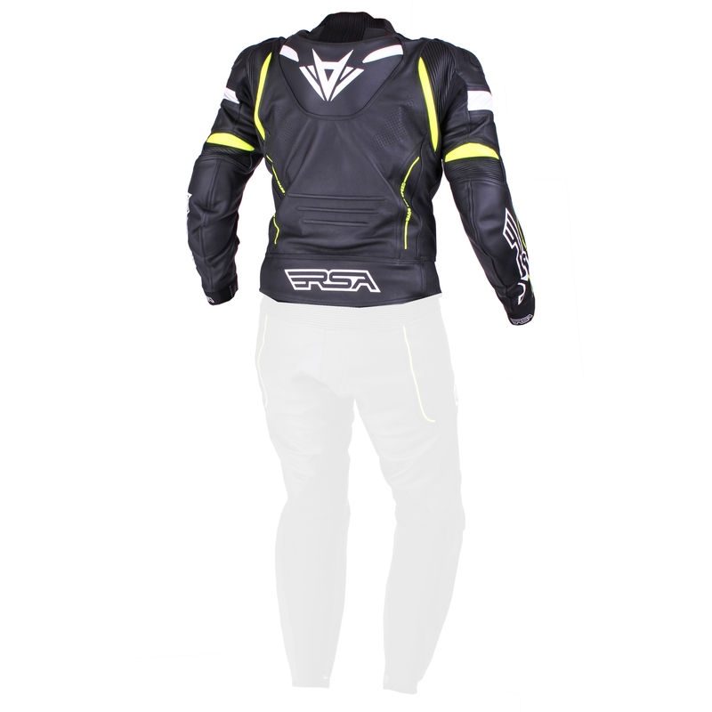 Pánska bunda RSA Speedway čierno-bielo-fluorescenčno-žltá výpredaj