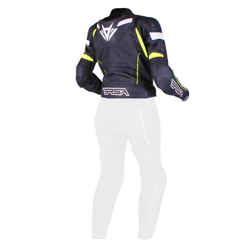 Dámska bunda RSA Speedway čierno-bielo-fluorescenčno-žltá výpredaj