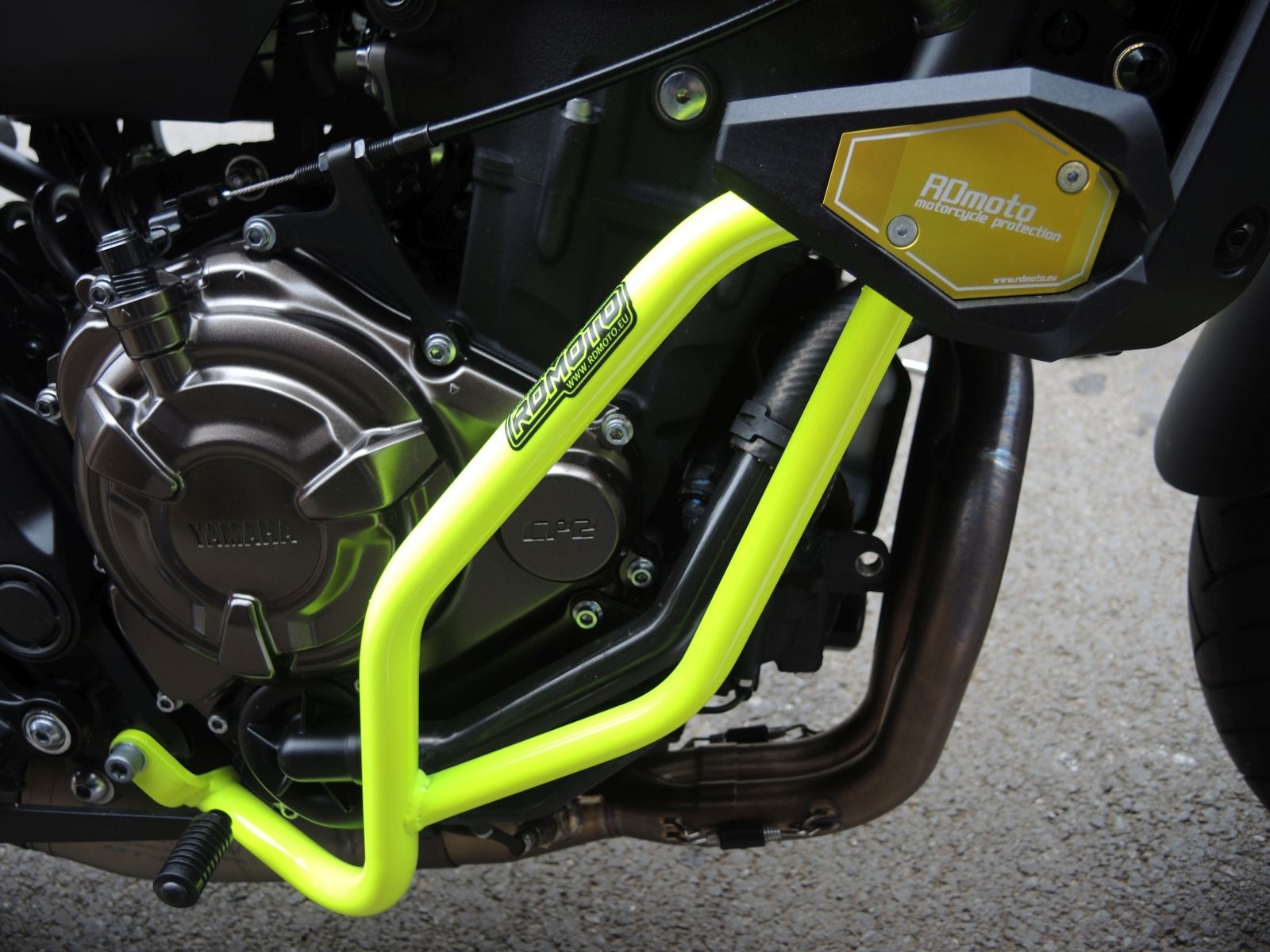 ochrana  motoru RDMOTO CF79Y žltá s jazdcom SL01