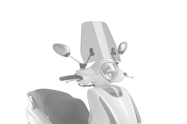 Plexi na motorku PUIG URBAN 20748W priehľadná