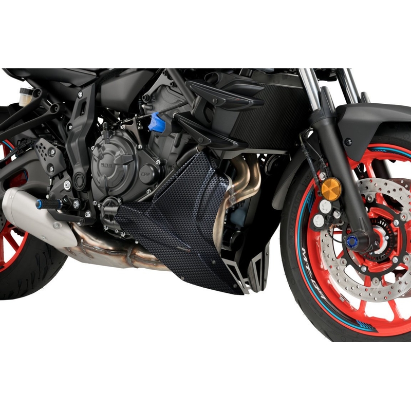 Spojler motora PUIG karbónový vzhľad pre YAMAHA MT-07 700 2021-2024