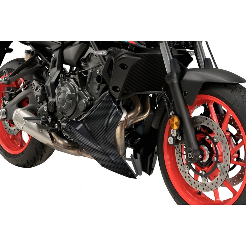 Spojler motora PUIG karbónový vzhľad pre YAMAHA MT-07 700 2021-2024