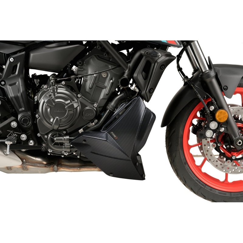 Spojler motora PUIG karbónový vzhľad pre YAMAHA MT-07 700 2021-2024
