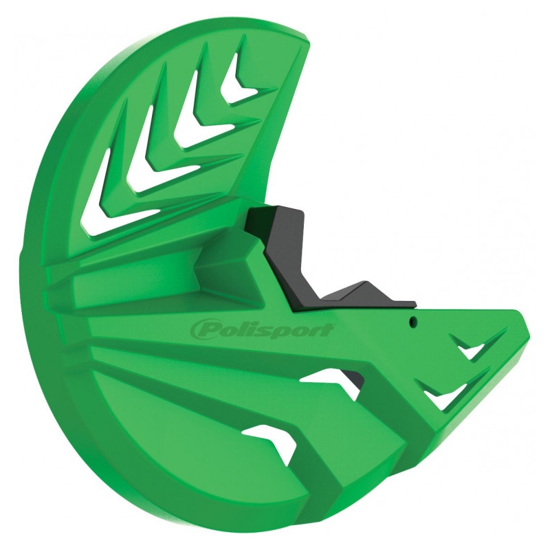 Spodný chránič vidlice a kotúča POLISPORT PERFORMANCE Čierna/zelená 05 pre KAWASAKI KX 250 (F) 4T 2021-2026, KAWASAKI KX 450 (F) 2019-2026