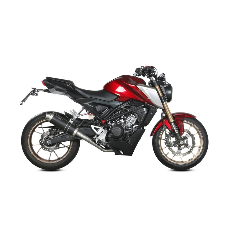 Výfuk kompletný 1x1 STORM GP čierna pre HONDA CB 125 R 2021-2024