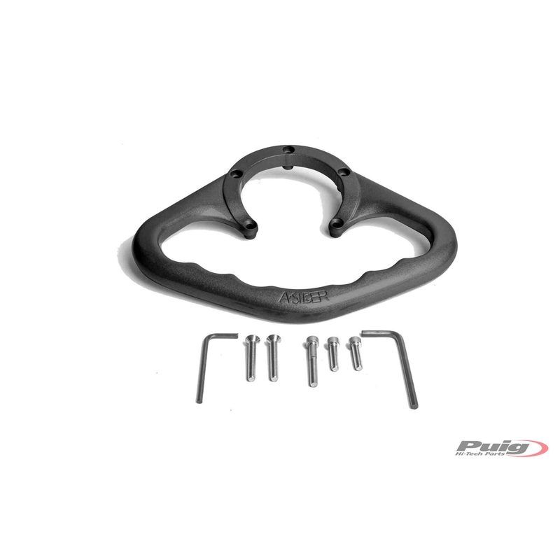 Závesy pre cestujúcich PUIG čierna pre APRILIA RSV4 1000 R (Factory) 2009-2014