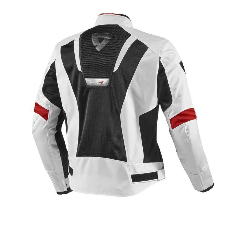 Letná bunda na motorku Revit GT-R Air bielo-čierna výpredaj