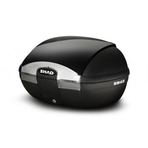 Topcase - s farebným krytom SHAD SH45 Metalická  čierna