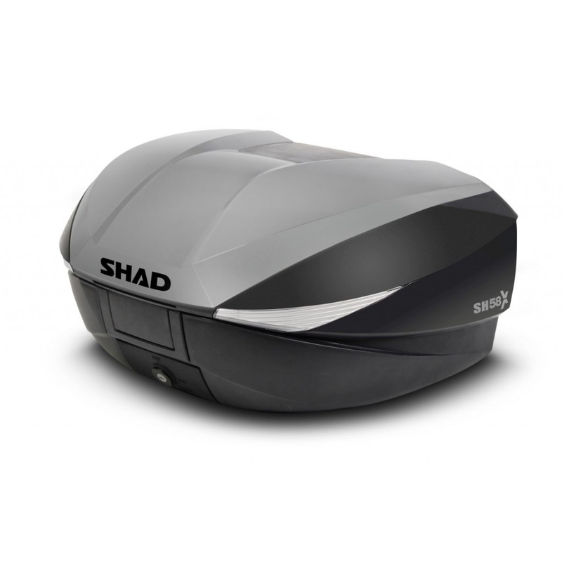 Topcase - s farebným krytom SHAD SH58X Nový titán so zámkom PRÉMIUM
