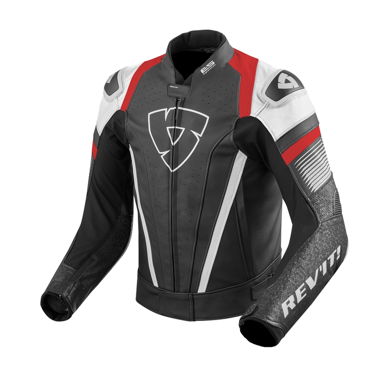 Bunda na motocykel Revit Spitfire bielo-červená výpredaj