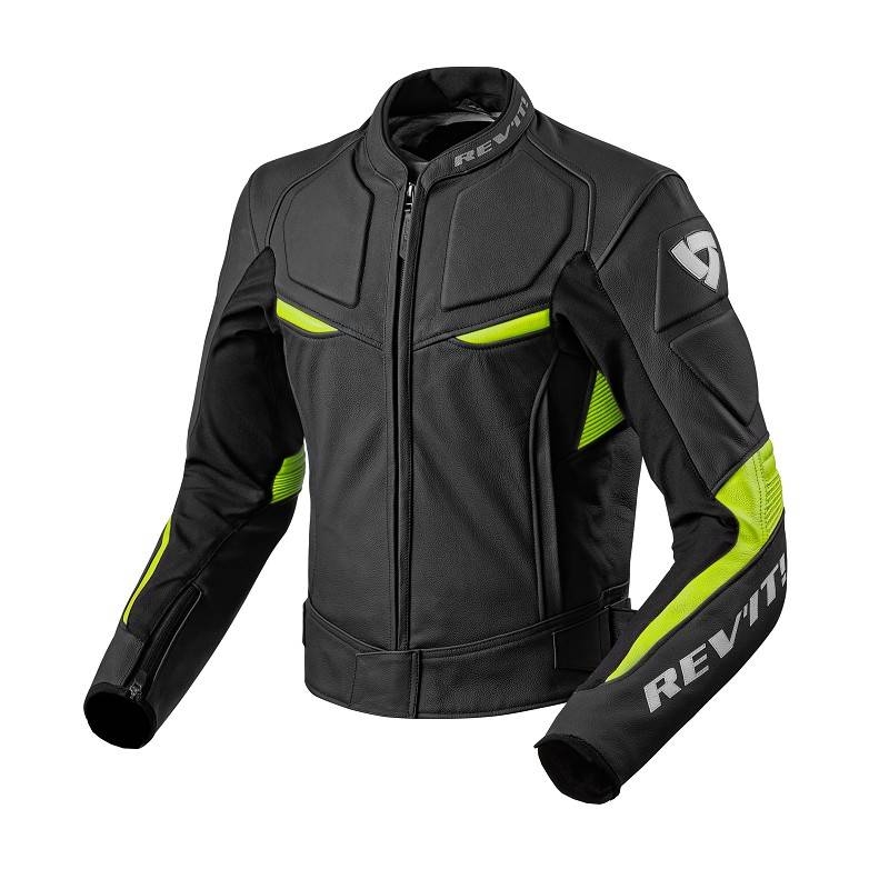 Bunda na motorku Revit Masaru čierno-fluo žltá