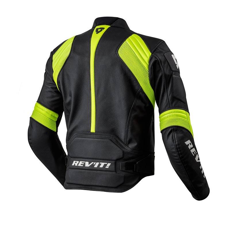 Bunda na motorku Revit Masaru čierno-fluo žltá