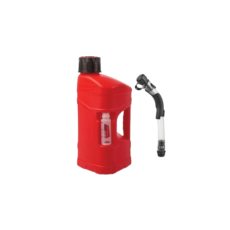 Kanyster POLISPORT PROOCTANE 10 l bandaska na tankovanie   100 ml  nádoba na olej   tankovacia hadica priehľadná červená