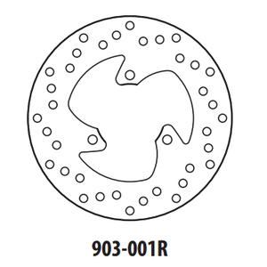 Brzdový kotúč GOLDFREN 903-001R zadná 190 mm