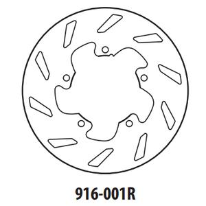 Brzdový kotúč GOLDFREN 916-001R zadná 175 mm