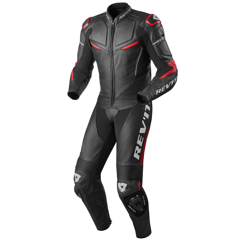 Jednodielna kombinéza Revit Masaru čierno-červená výpredaj