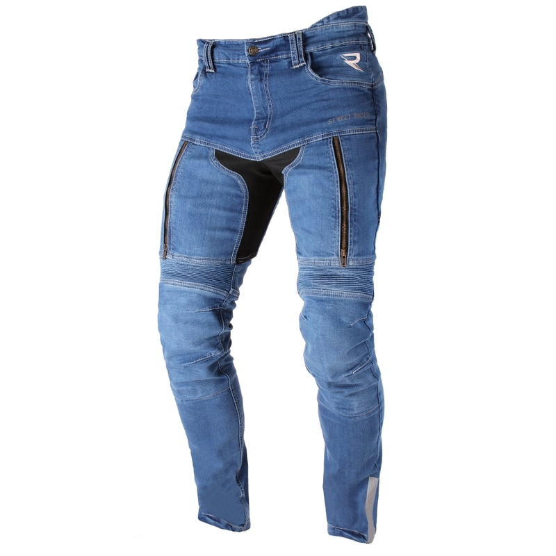 Jeansy na motocykel Street Racer Denim modré výpredaj