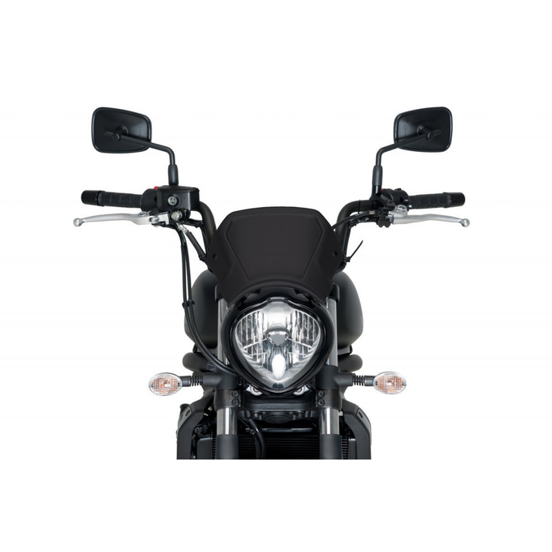 Plexi na motorku PUIG FRONTAL PLATE čierna hliník