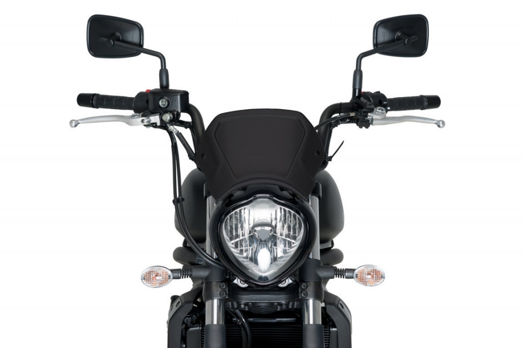 Plexi na motorku PUIG FRONTAL PLATE 3592N čierna hliník