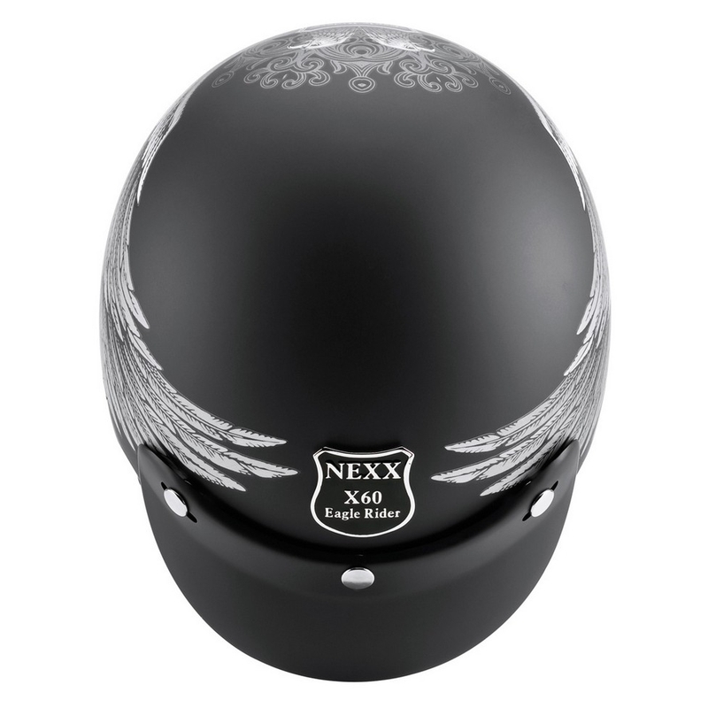 Otvorená prilba na motocykel Nexx X.60 Eagle Rider čierno-strieborná výpredaj