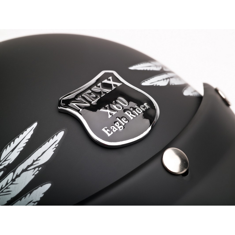 Otvorená prilba na motocykel Nexx X.60 Eagle Rider čierno-strieborná výpredaj