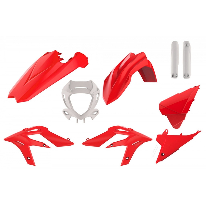 Sada plastov POLISPORT enduro Červená/biela pre BETA Xtrainer 250 2020-2022, BETA Xtrainer 300 2020-2022